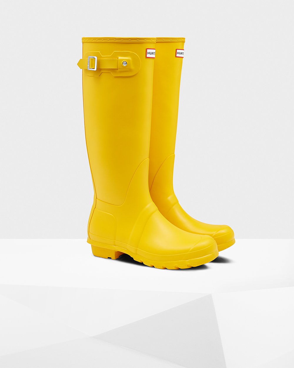 Botas De Altas Hunter Mujer Original - Amarillo - Argentina 9537YDUOP